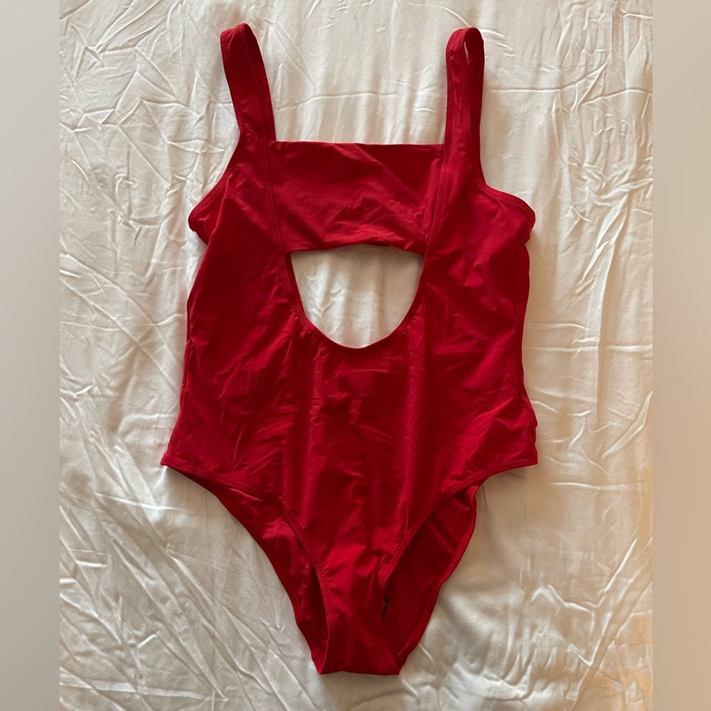 MOEVA Women's Red One Piece Swimsuit